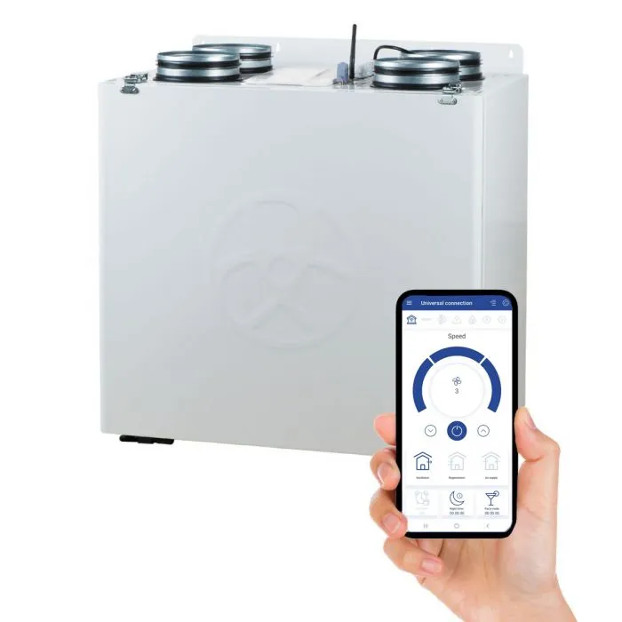 Blauberg EC-SB-160-HK3 Komfort 3-Bed House, Complete Vertical MVHR Heat Recovery Ventilation Kit