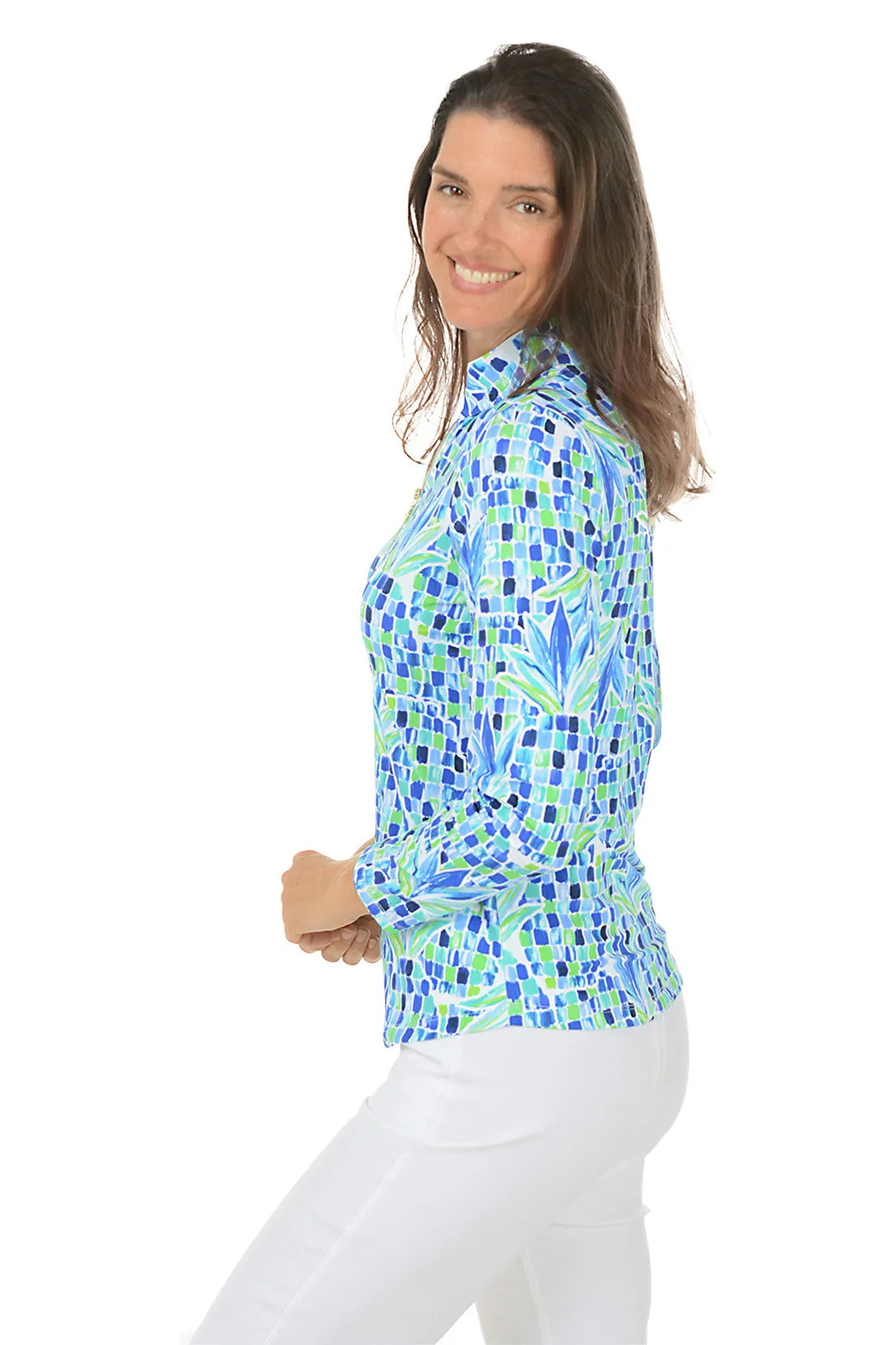 Blue Pineapple UPF50  Sun Shirt