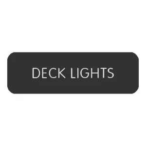 Blue SeaLarge Format Label - "Deck Lights" [8063-0124]