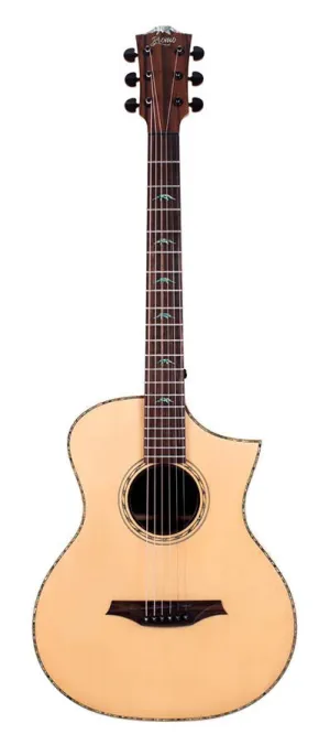 Bromo BAR5CE All Solid Auditorium Electro Acoustic Guitar