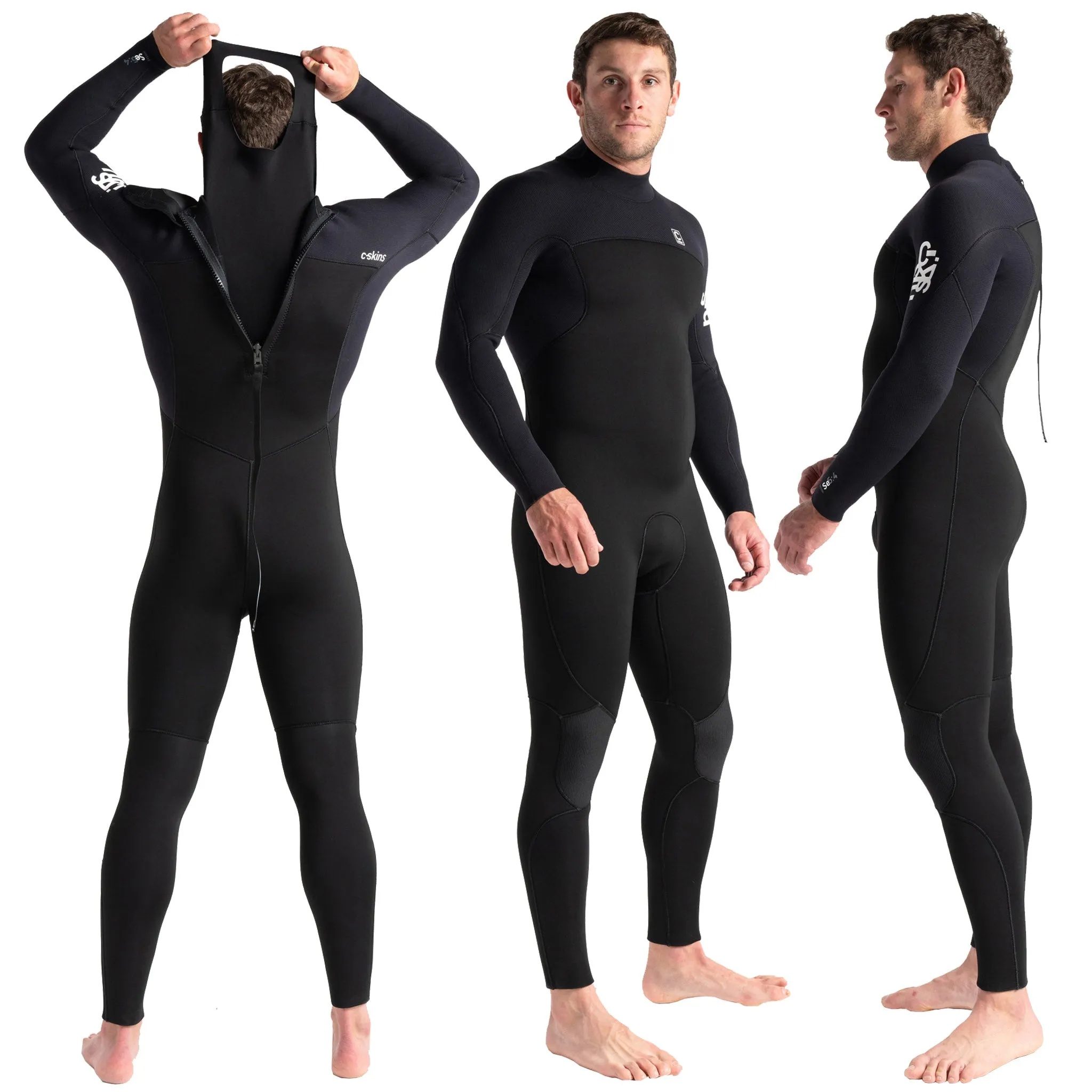 C-Skins Session 5/4/3mm Men's Wetsuit Back Zip