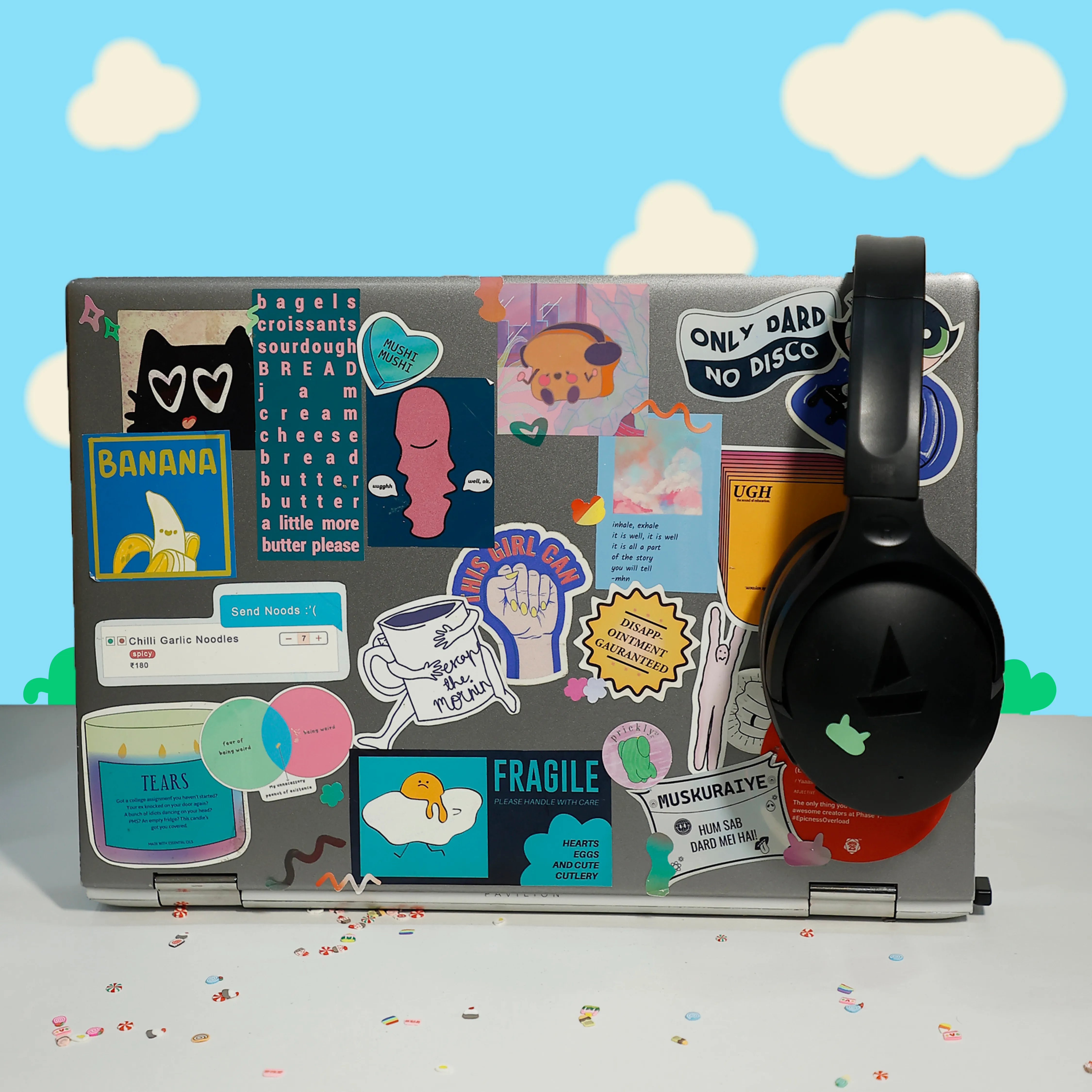 candy con-fetti sticker sheet