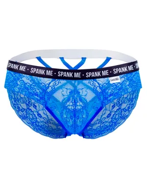 Candyman 99615x Spank Me Lace Briefs Dark blue