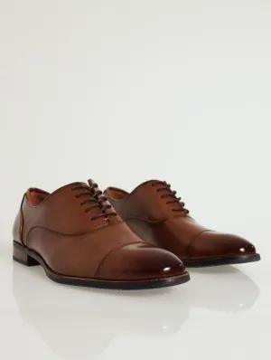 Carlisle Toe Cap Slip-On - Cognac