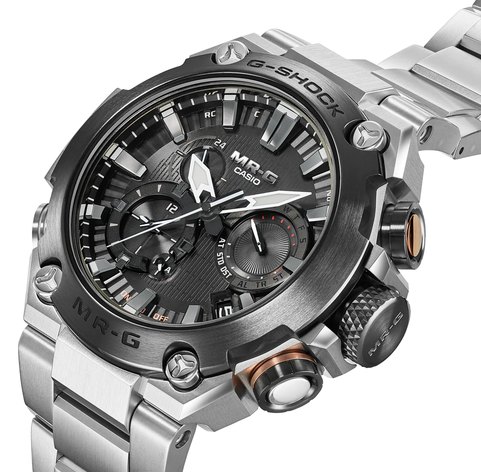 Casio G-Shock MR-G Titanium Solar Multi Band 6 Bluetooth Smartphone Link MRG-B2000D-1A