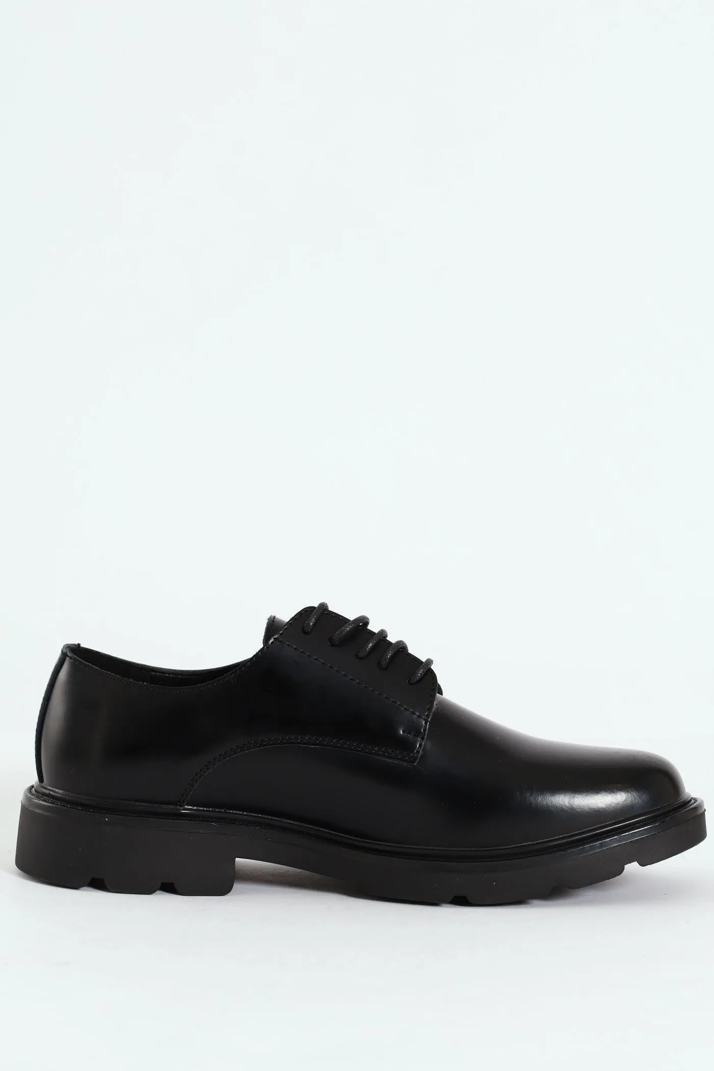 Casual Chunky Lace Up - Black