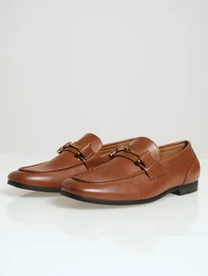 Caufield Metal Trim Slip On Loafer - Cognac