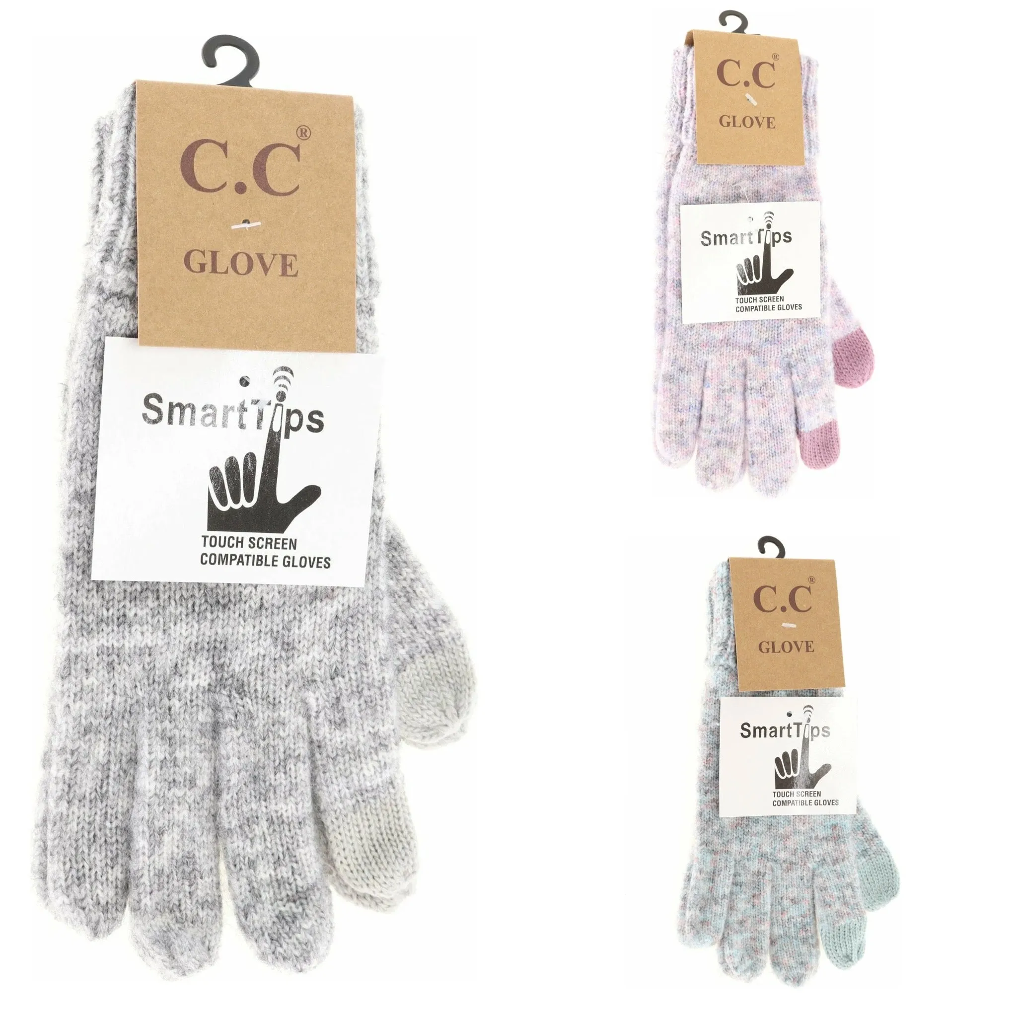 C.C Soft Ribbed Knit Glove