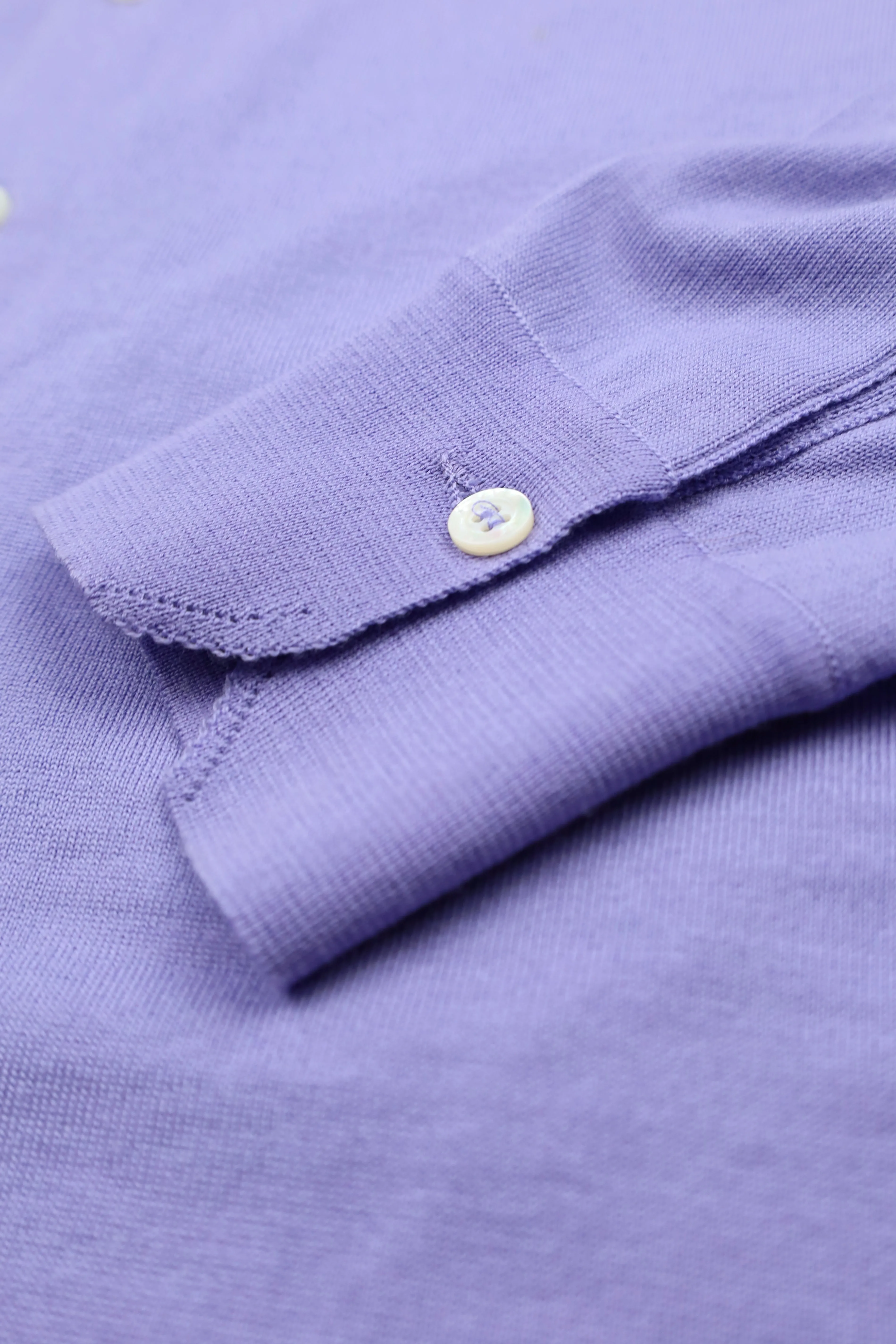 Cesare Attolini Purple Cashmere Cardigan