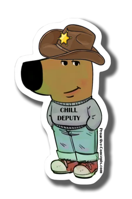 Chill Deputy - Sticker