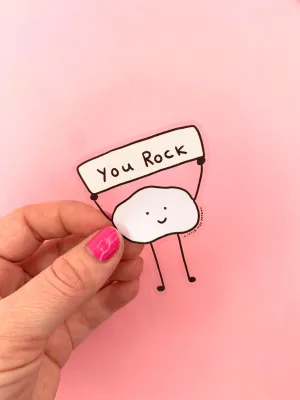 Clear You Rock vinyl sticker