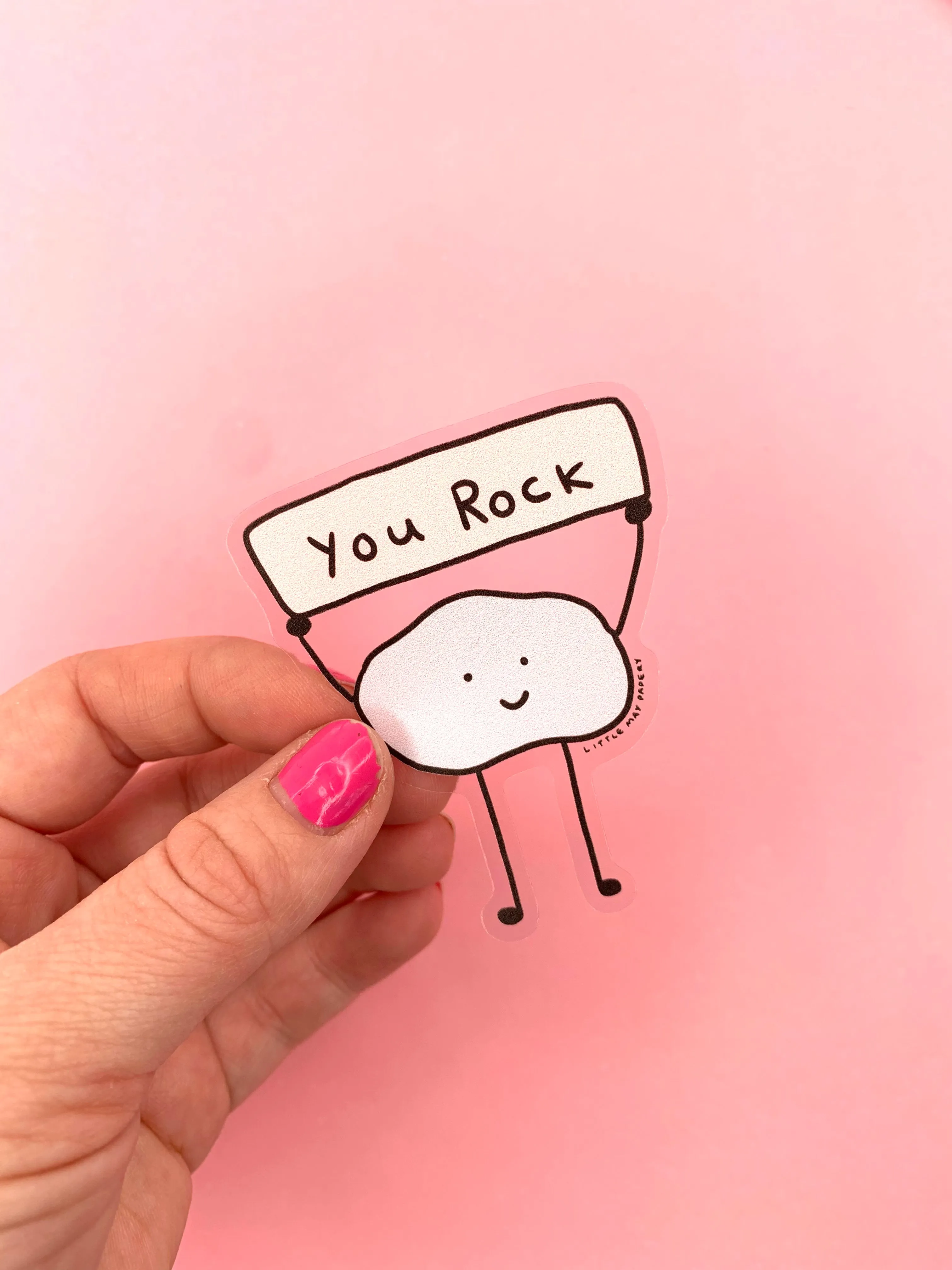 Clear You Rock vinyl sticker