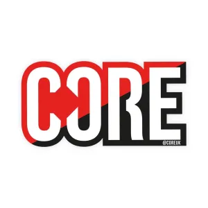 CORE Classic Klistermærke Til Løbehjul - Split Red/Black