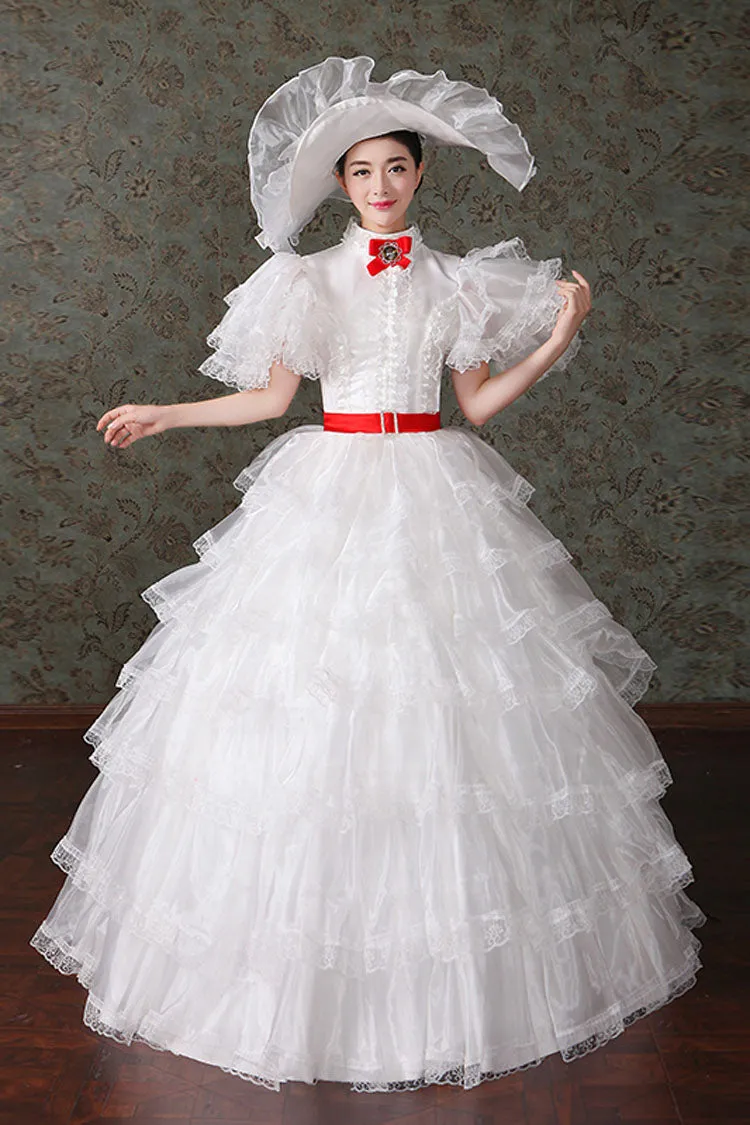 Court Style High Waisted Multi-Layer Victorian Lolita Dress