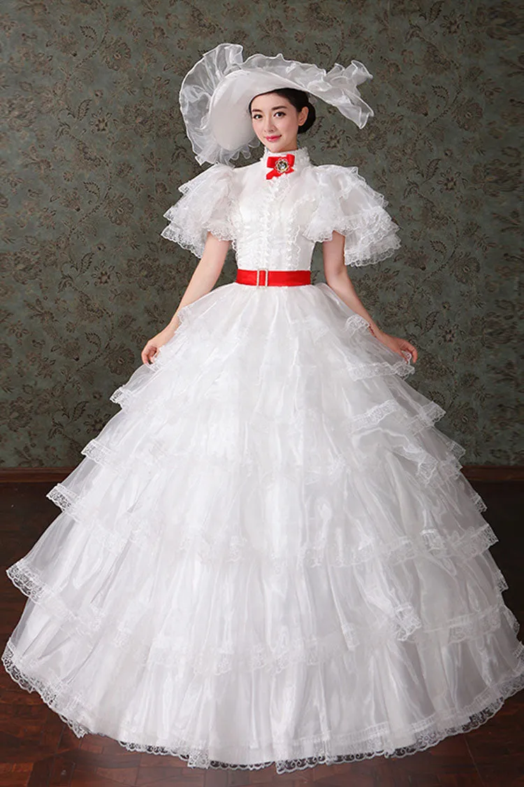 Court Style High Waisted Multi-Layer Victorian Lolita Dress
