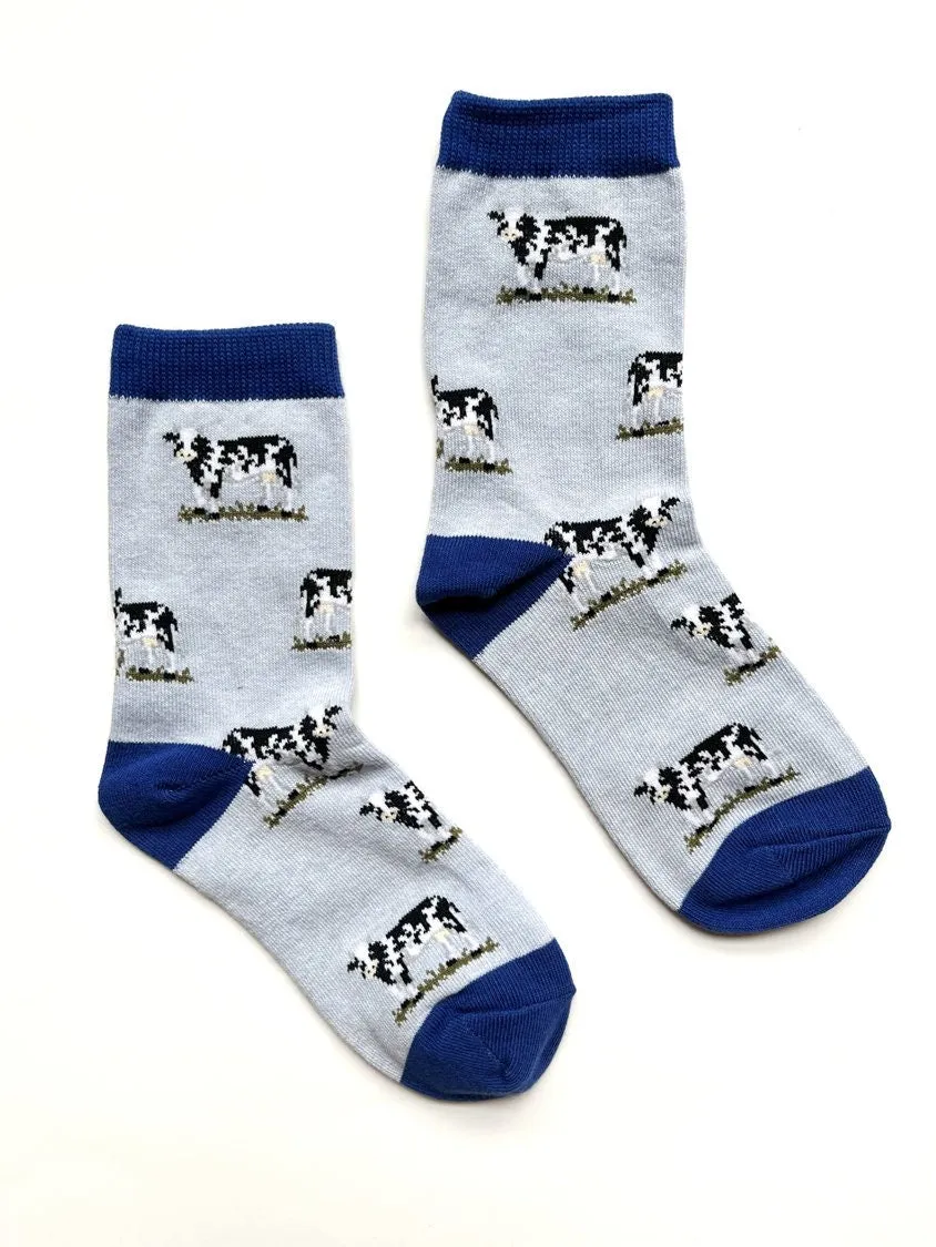 Cows Kids Crew Socks