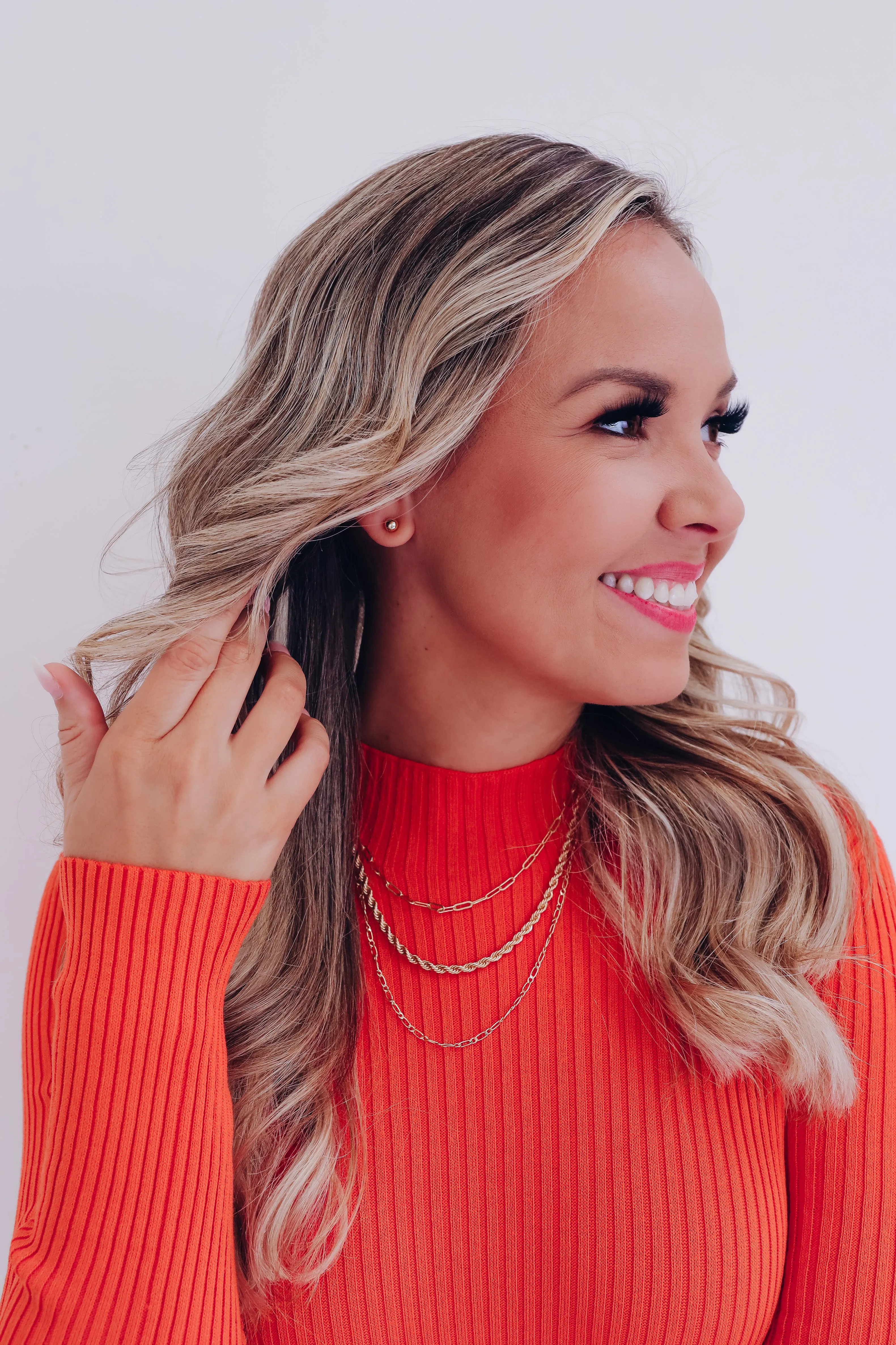 Crystal Cut Multi Layer Necklace & Earring Set - Gold