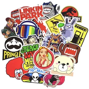 Cute 100 pieces DIY Colour Random Sticker Bomb Decals