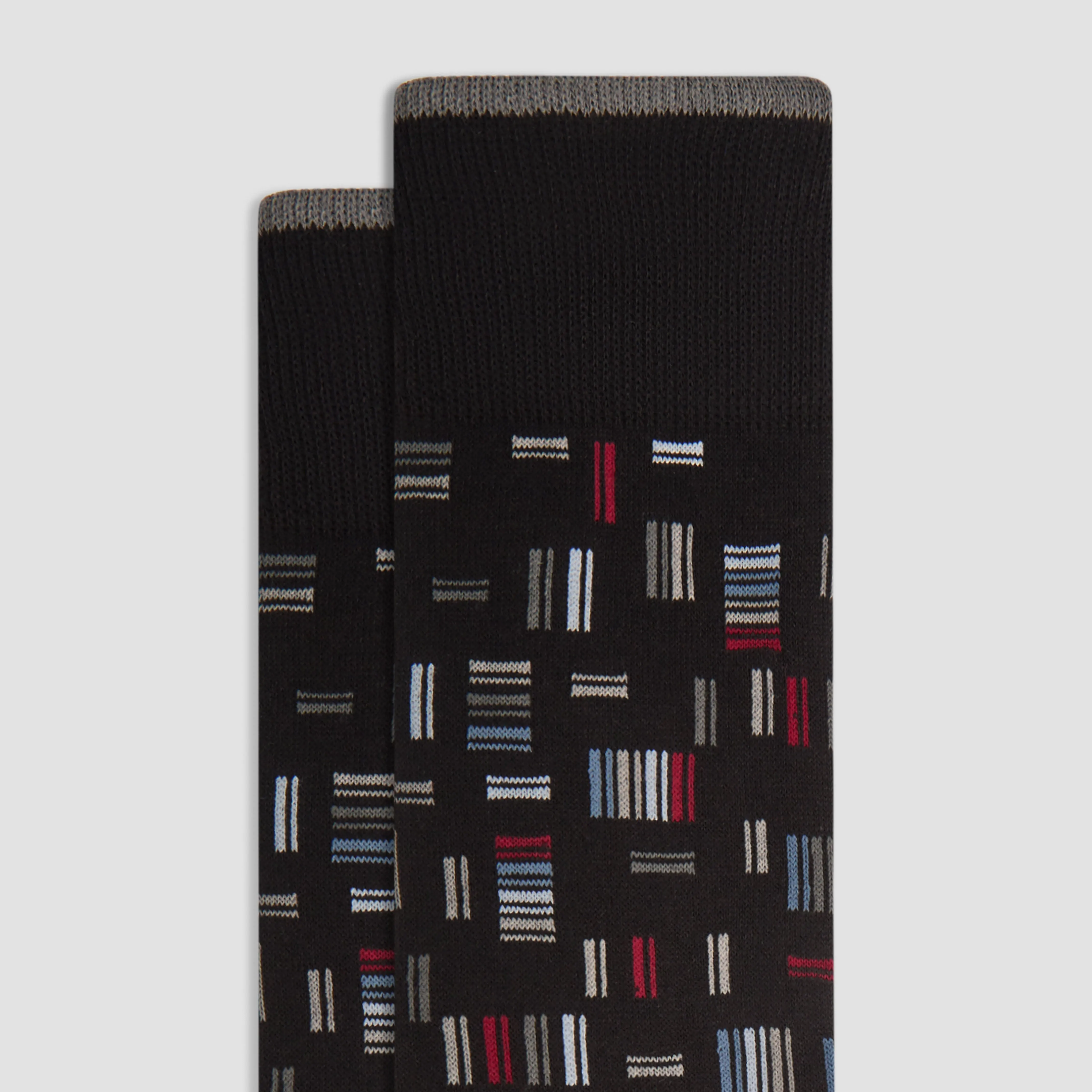 Dash Striped Cashmere Mid-Calf Socks