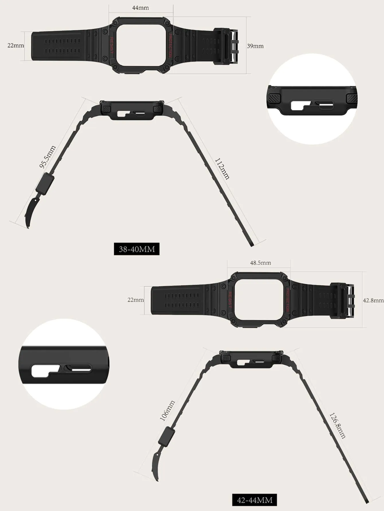 Double Layer Smart Watch Band - Multicolor - FD ⚡