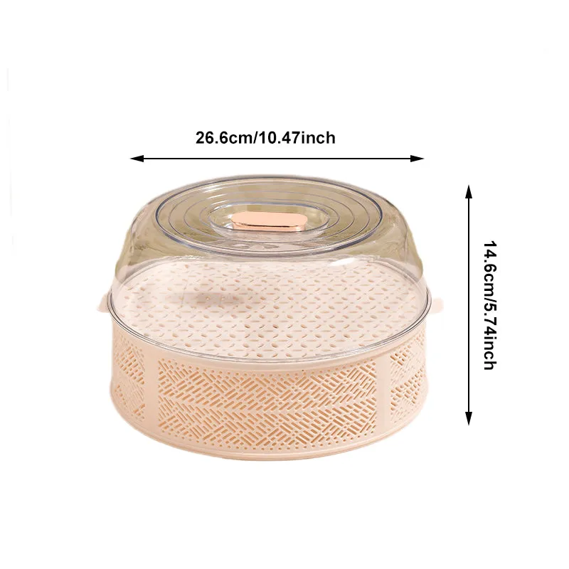 Dust-proof multi-layer hollow dish cover