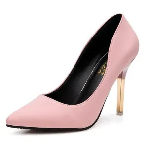 Elegant shoes shallow mouth pointed toe high-heeled shoes thin heels sexy pink women's high-heeled shoes
