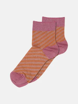 Elisa Glimmer Short Socks - Muskmelon