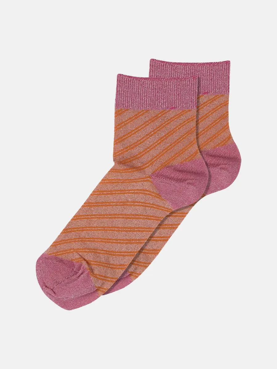 Elisa Glimmer Short Socks - Muskmelon