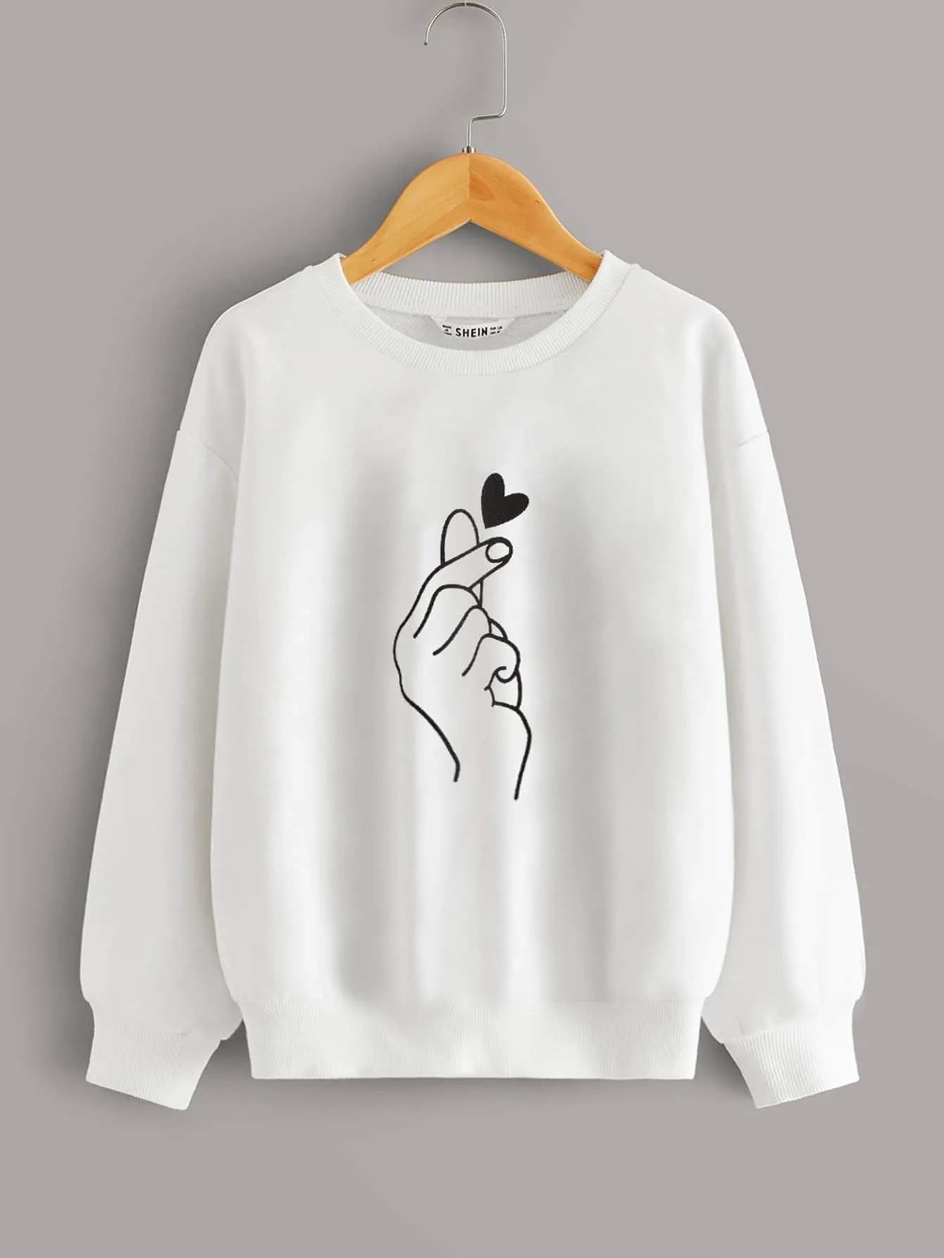  Fingerheart sweatshirt Girls
