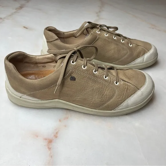 Finn Comfort Cusco Stone Nubuck Soft Footbed Sz 40 US 9 Walking Shoe