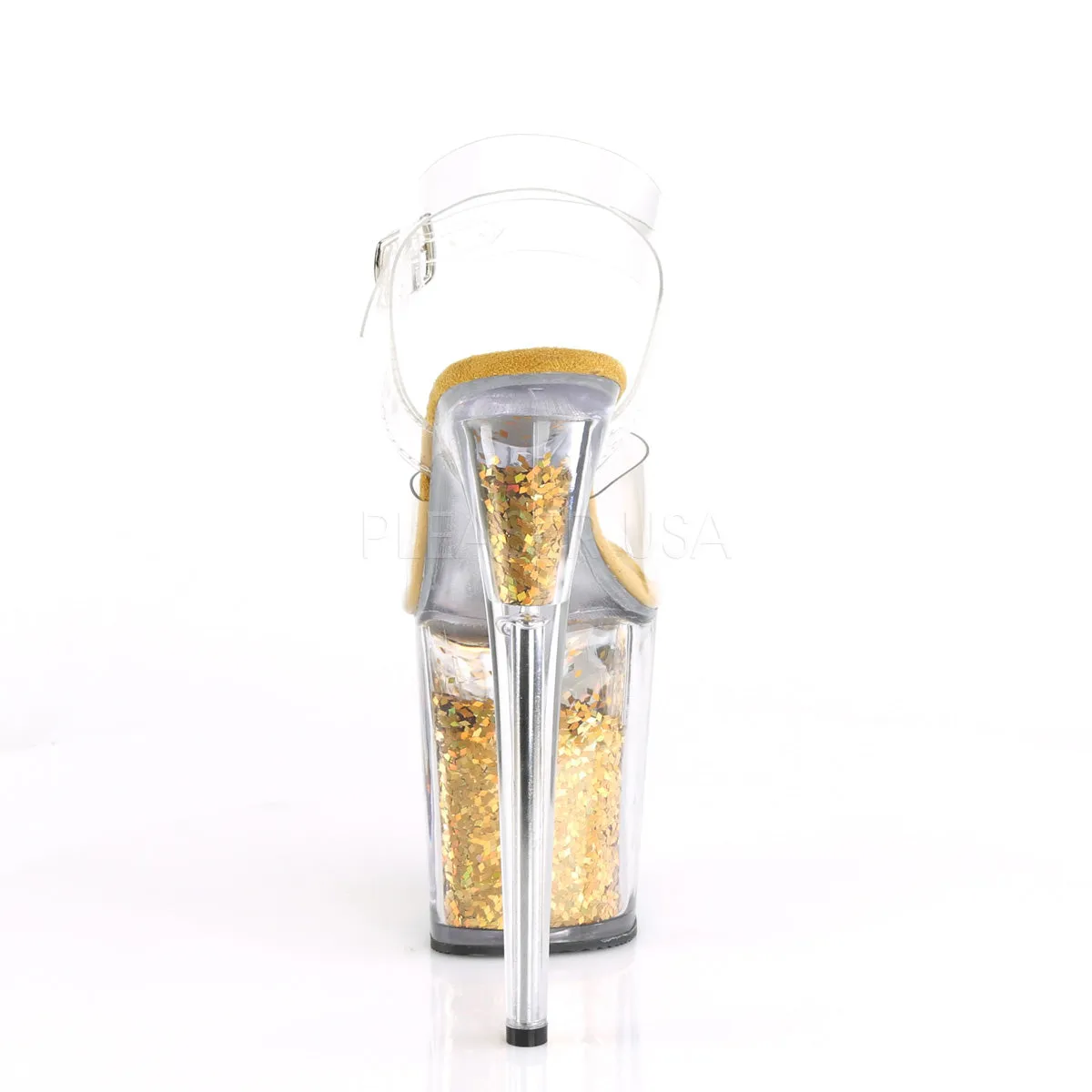 FLAMINGO-808GF  Clear/Gold Multi Glitter