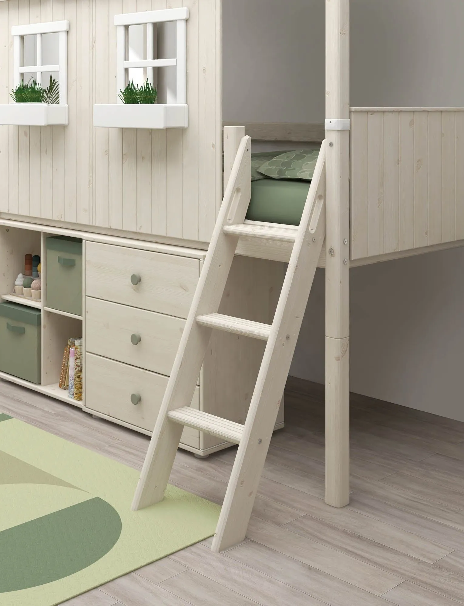 Flexa Mid High Seng med Classic House 