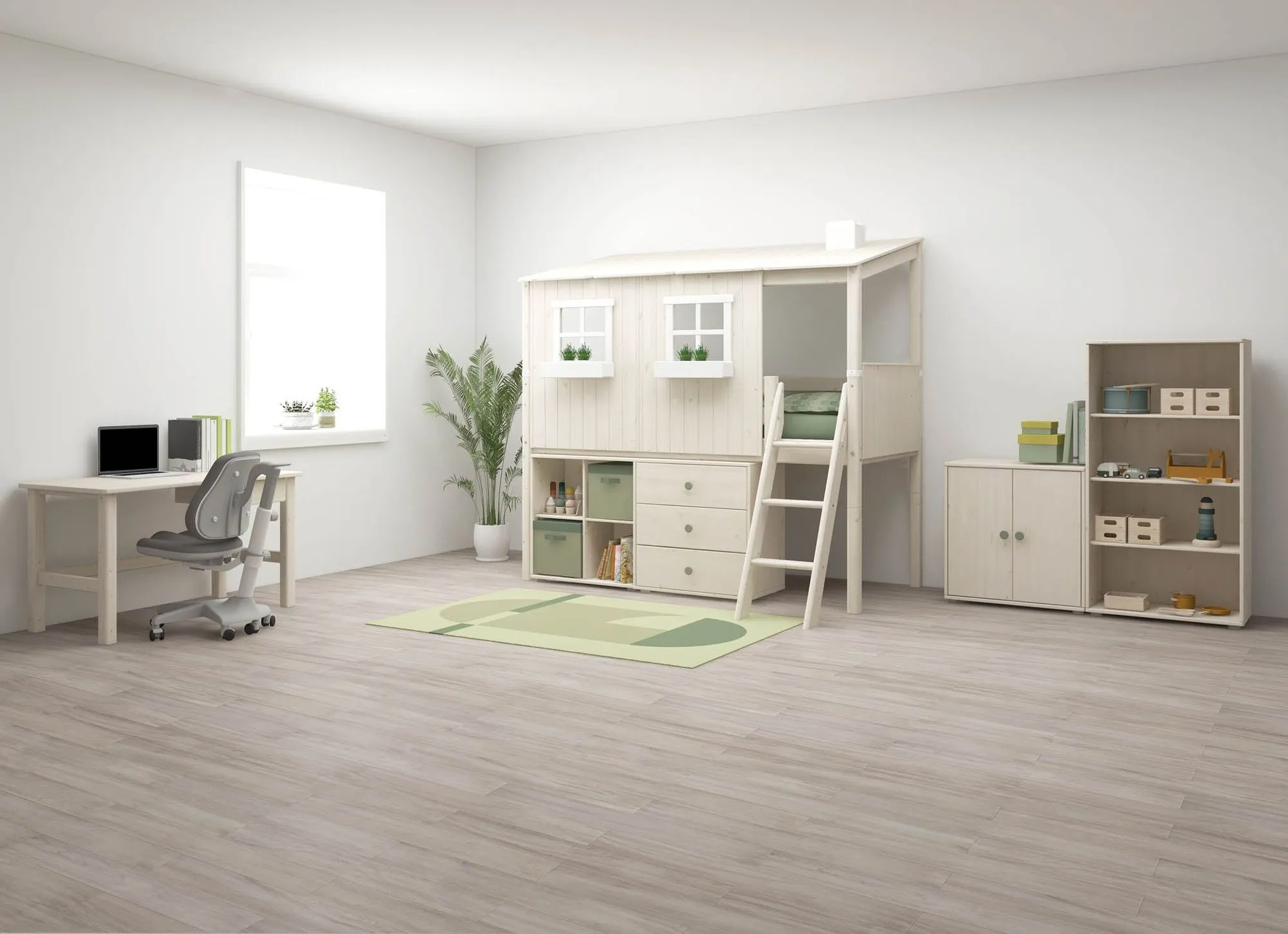 Flexa Mid High Seng med Classic House 
