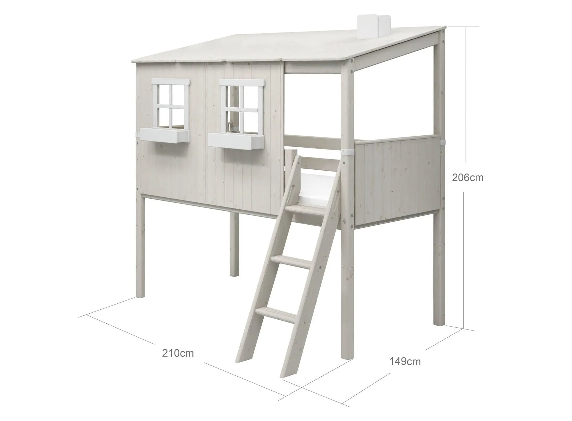 Flexa Mid High Seng med Classic House 