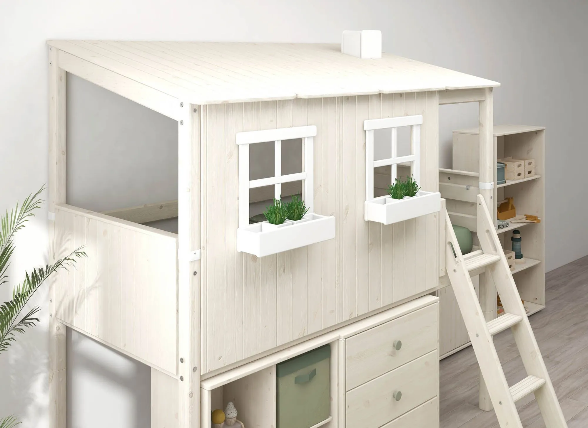 Flexa Mid High Seng med Classic House 