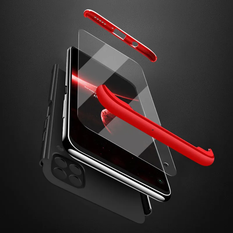 For HUAWEI Nova 6SE/P40 lite/Nova 7i Cellphone Case PC Full Protection Anti-Scratch Mobile Phone Shell Cover red