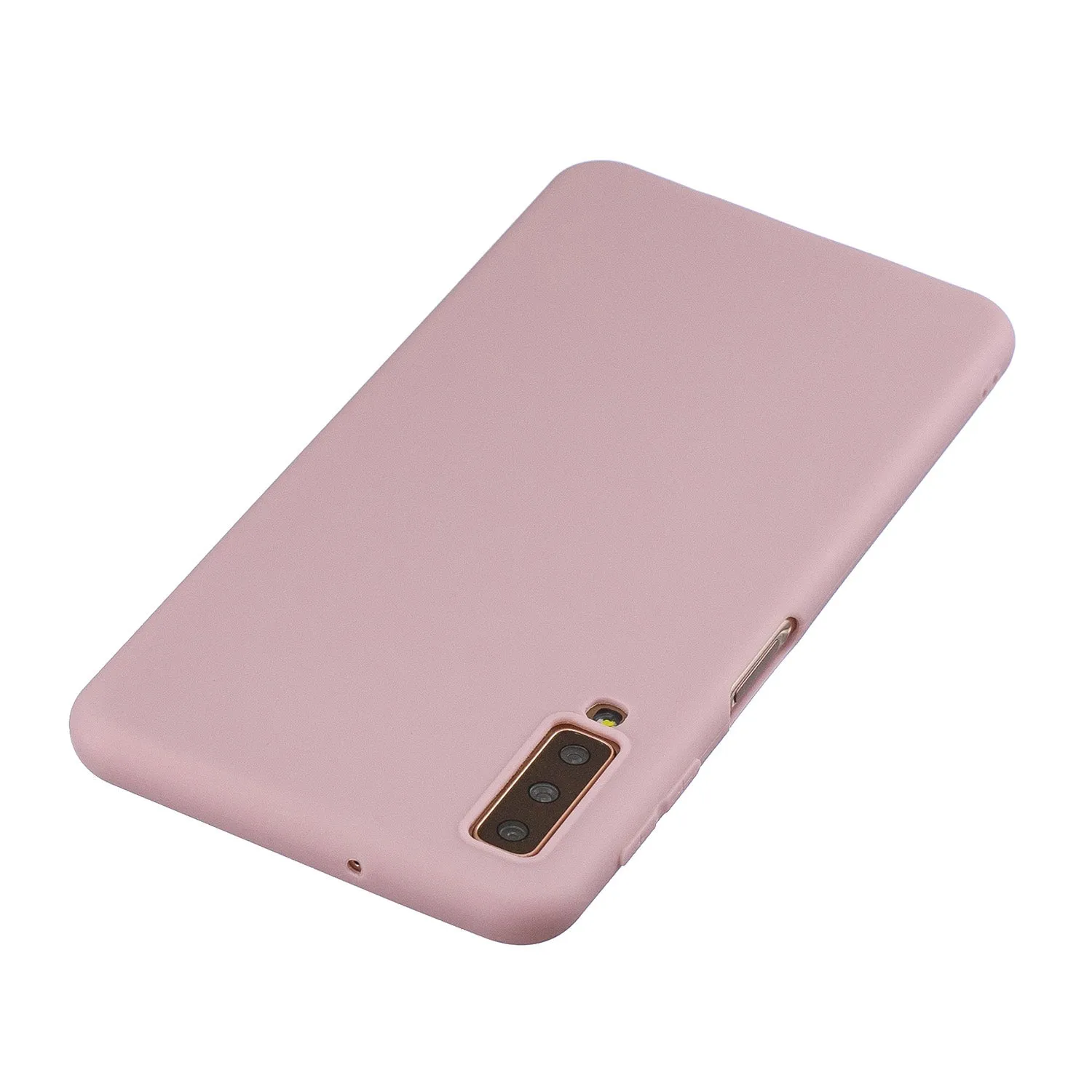 For Samsung A7 2018 Lovely Candy Color Matte TPU Anti-scratch Non-slip Protective Cover Back Case 12