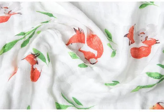 Four Layer Fox Bamboo Blanket