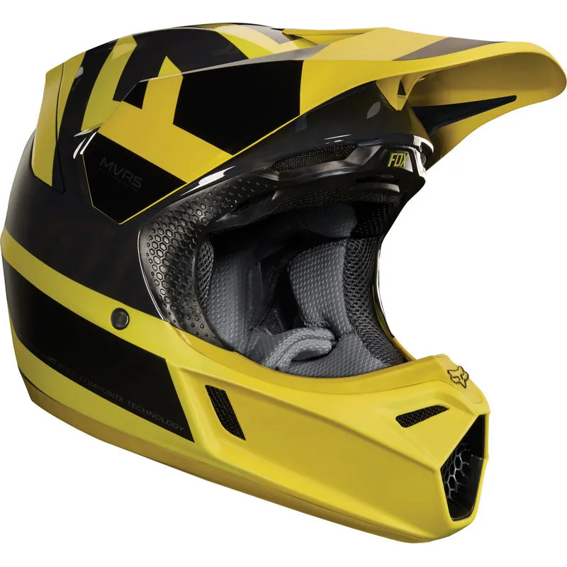 Fox V3 Preest Dark Yellow Helmet