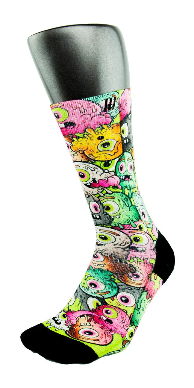 Freaky Eyeballs Monsters CES Custom Socks