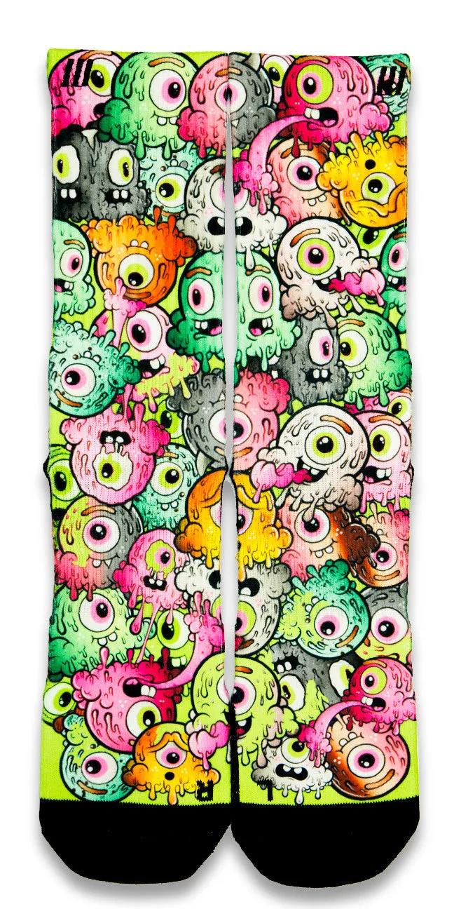 Freaky Eyeballs Monsters CES Custom Socks