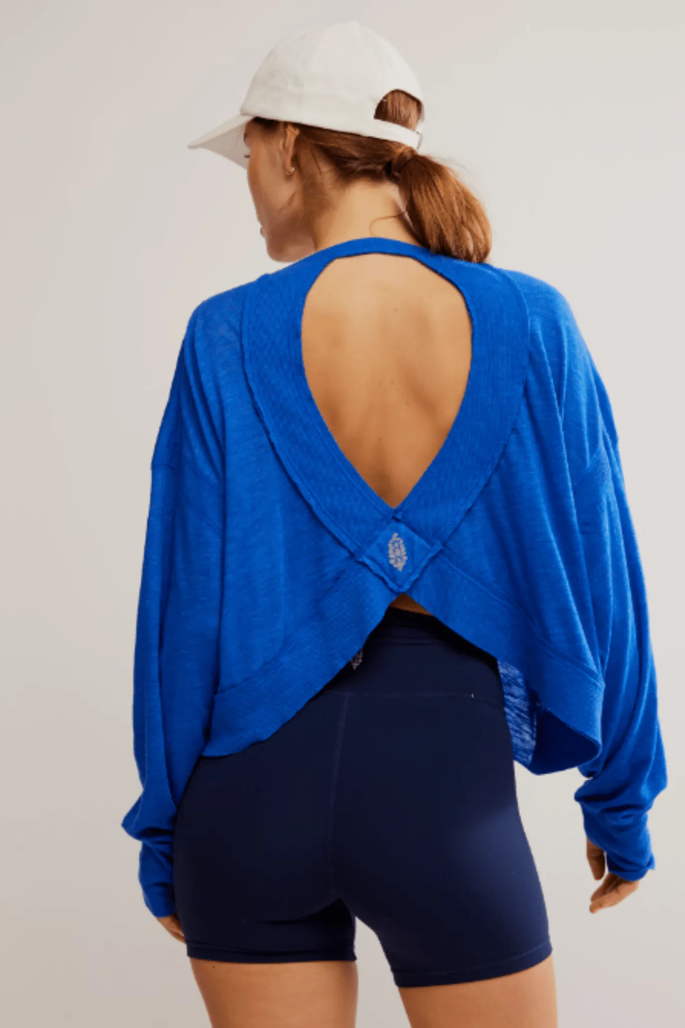 Free People: My Time Layer Tee in Electric Shock