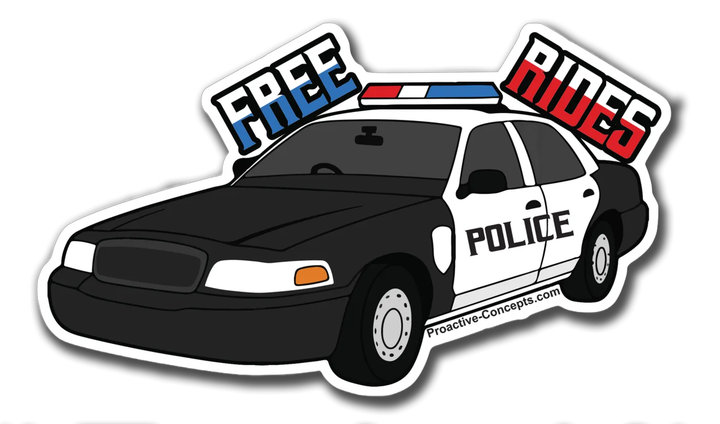 Free Rides - Sticker