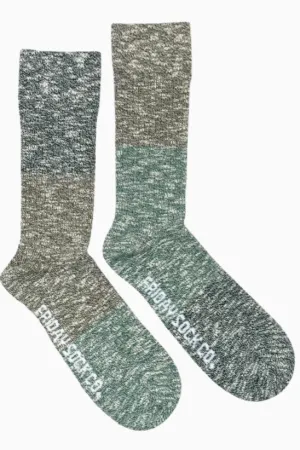 Friday Socks - Mens Camp Mismatched Socks | Fresh Pine