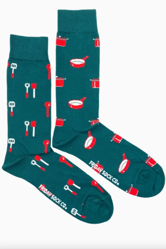 Friday Socks - Mens Mismatched Socks | Spatula & Pan