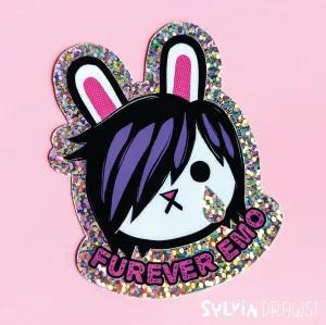 Furever Emo Sticker