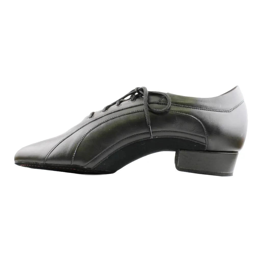 Galex 1115 Franco, Black Leather, Men's Smooth Dance Shoes