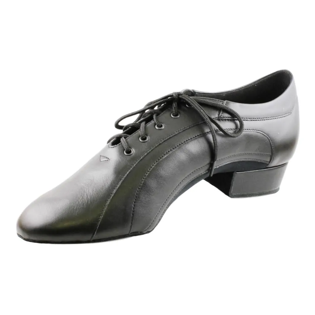 Galex 1115 Franco, Black Leather, Men's Smooth Dance Shoes