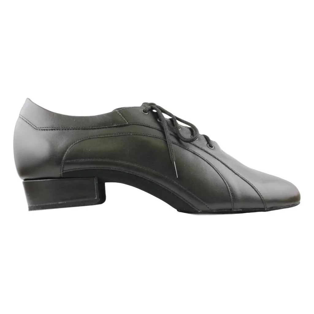 Galex 1115 Franco, Black Leather, Men's Smooth Dance Shoes