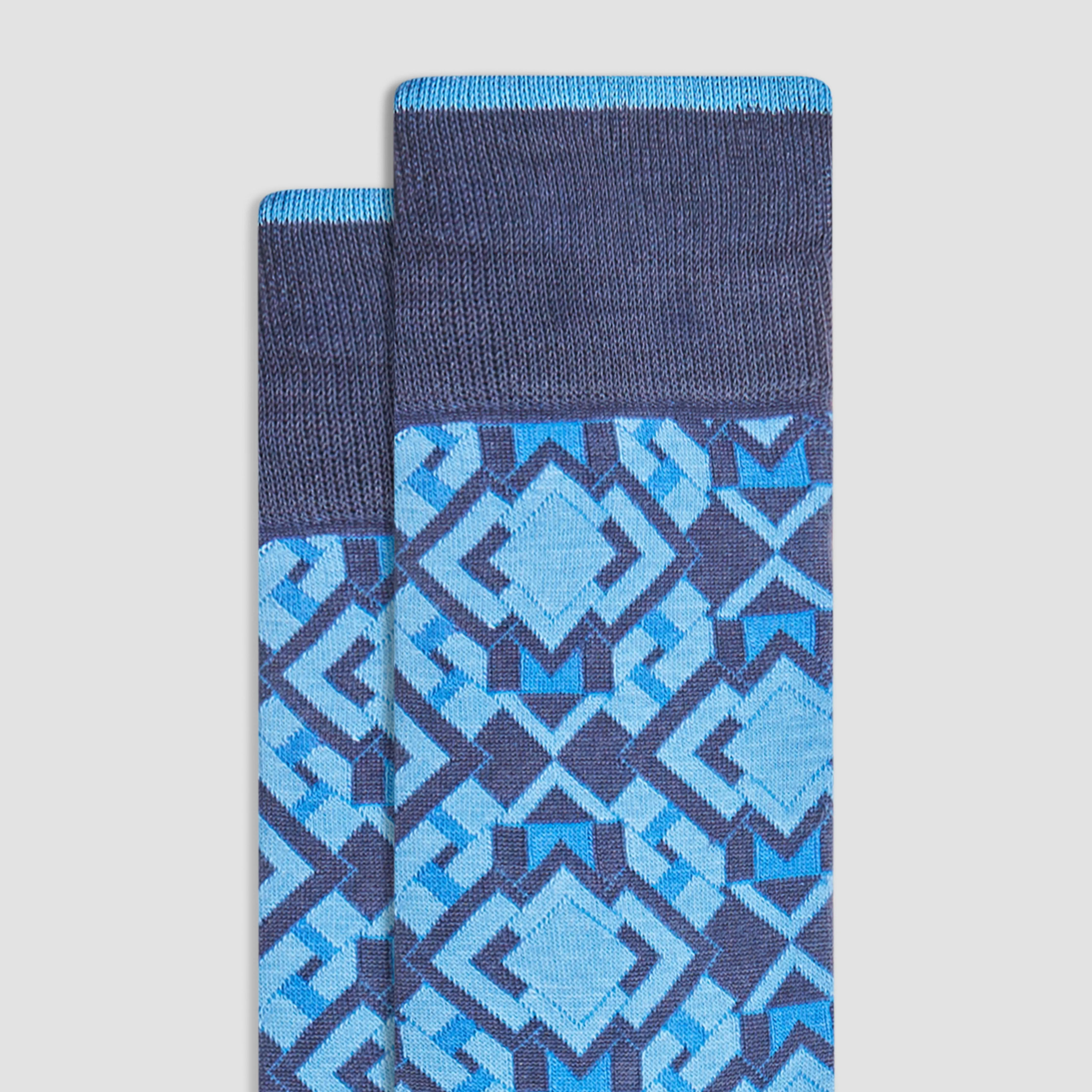 Geometric Mid-Calf Socks